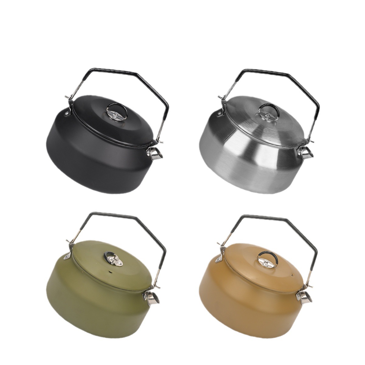 Title 2, 304 Stainless Steel Kettle Outdoor Portable