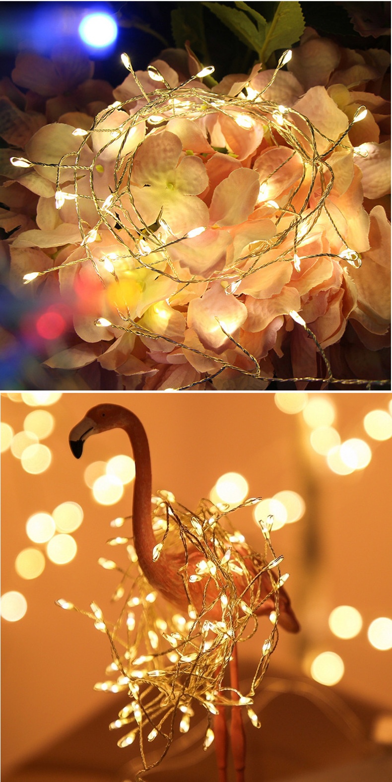 Title 1, LED String Colored Lights Christmas Creative Ha...