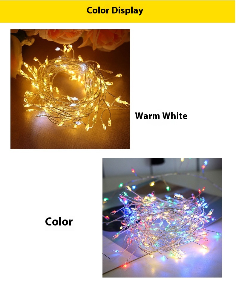 Title 10, LED String Colored Lights Christmas Creative Ha...