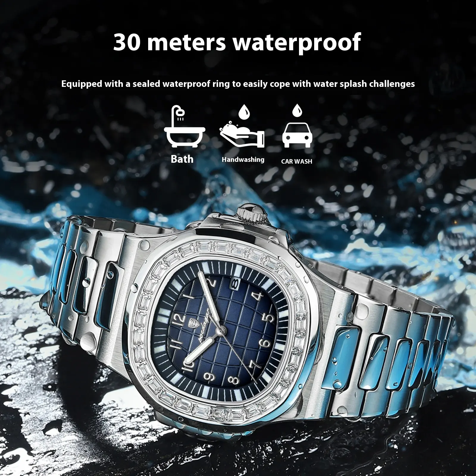 Men's Watch Luxury Waterproof Luminous Quartz Wrist