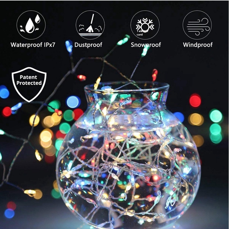 Title 2, LED String Colored Lights Christmas Creative Ha...