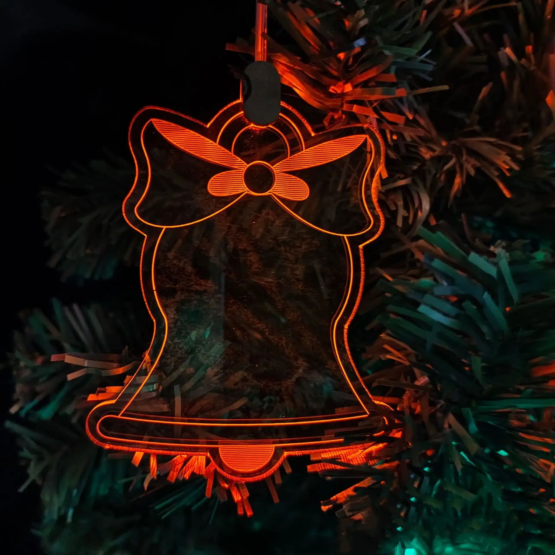 Christmas Tree Pendant Ornament Message Night Light