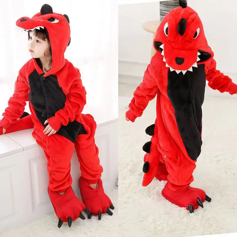 One-piece Animal Pajamas Flannel Children's