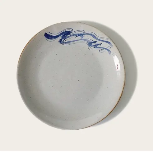 Stoneware Meal Retro Ceramic Breakfast Plate
