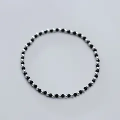 Women's Fashion Elastic String Light Bead Bracelet - S925 Silver Bracelet - View 1