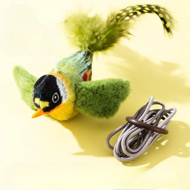 Electric Sound Simulation Bird Cat Toy Cat Teaser Green Warbler - Shop at LoveMi