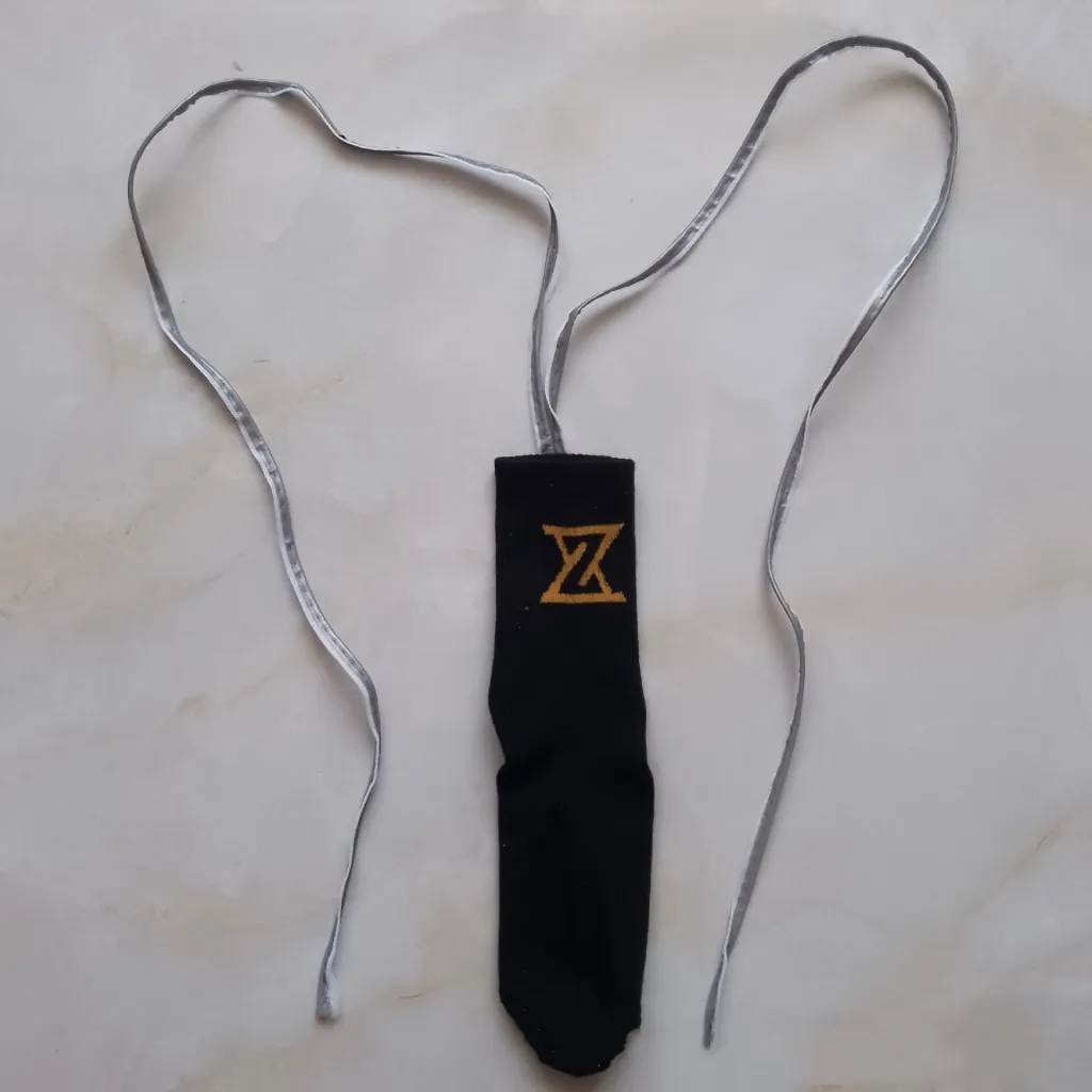 Christmas Reflective Luminous Dance Strap Women's Socks - Black