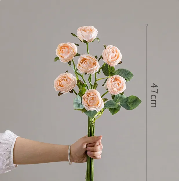 Artificial Rose Living Room Decoration A Bundle Of Meat Powder - Shop at LoveMi