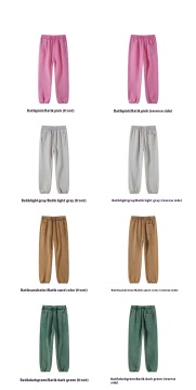 High Street American Retro Washed Distressed Batik Fleece Ankle-tied Casual Sweatpants Male