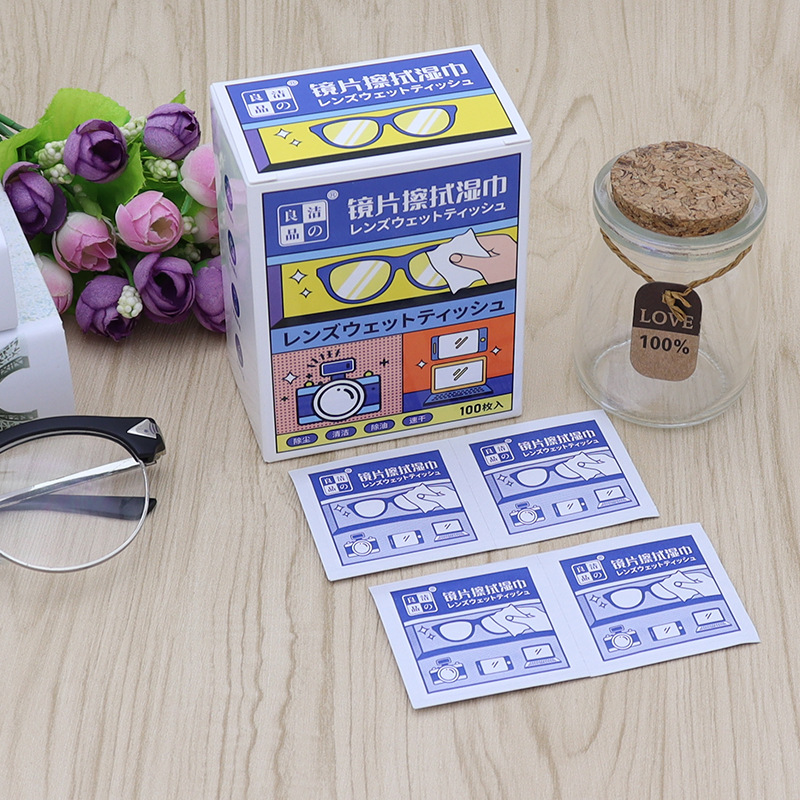 Glasses Lenses Wiping Paper Screen Anti-fog Cleaning Wipes