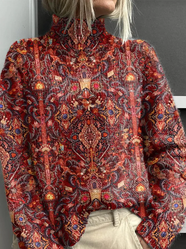 Christmas Abstract Printing Casual Cloak Coat Cardigan Sweater 17Styles S - Shop at LoveMi