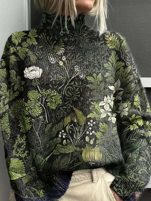 Christmas Abstract Printing Casual Cloak Coat Cardigan Sweater 13Styles - Shop at LoveMi