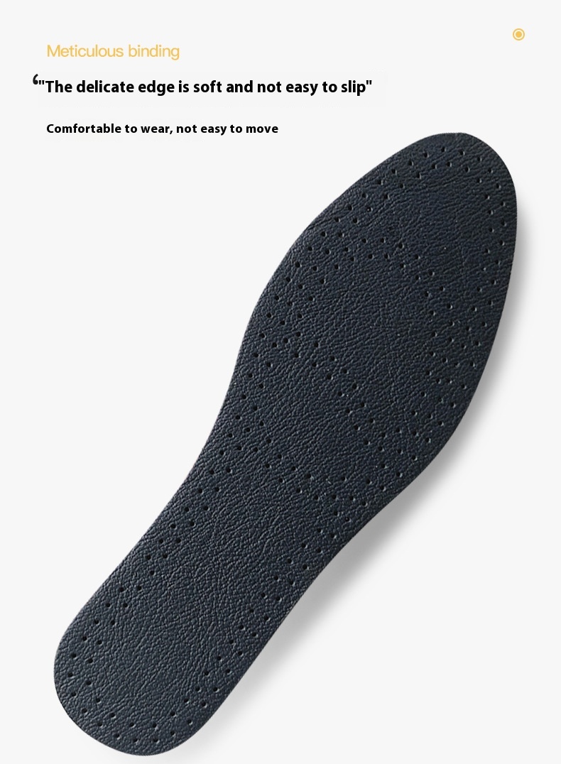 Title 5, Soft First Layer Cowhide Insole Sweat-absorbent...