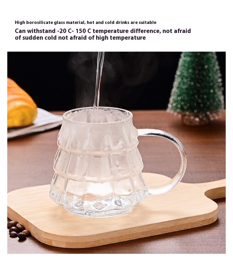 Title 17, Christmas Glass Coffee Ice Transparent Mug With...