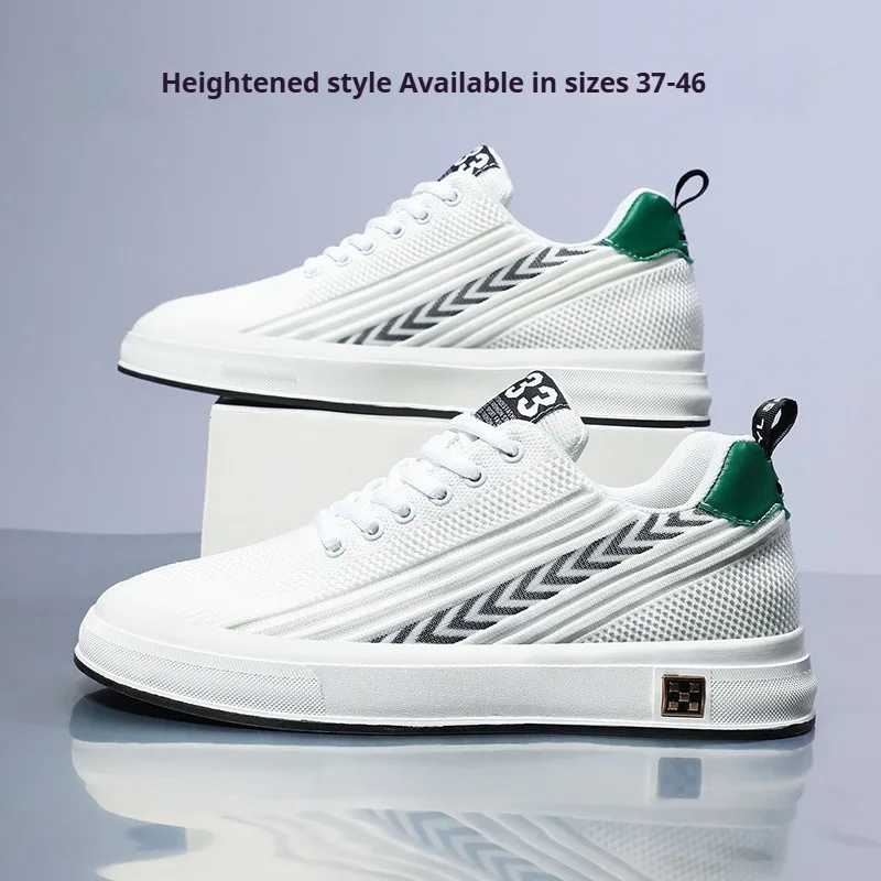 Flying Woven Skate Shoes Mesh Wear-resistant Sports Leisure Invisible