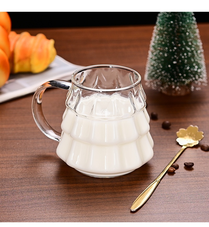 Title 16, Christmas Glass Coffee Ice Transparent Mug With...