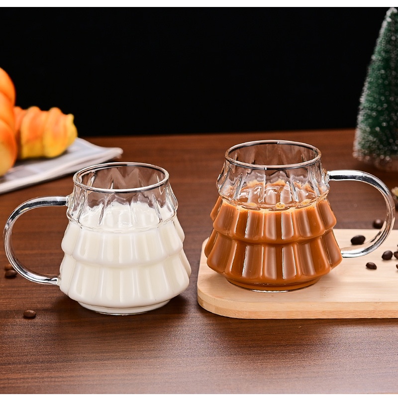 Title 15, Christmas Glass Coffee Ice Transparent Mug With...