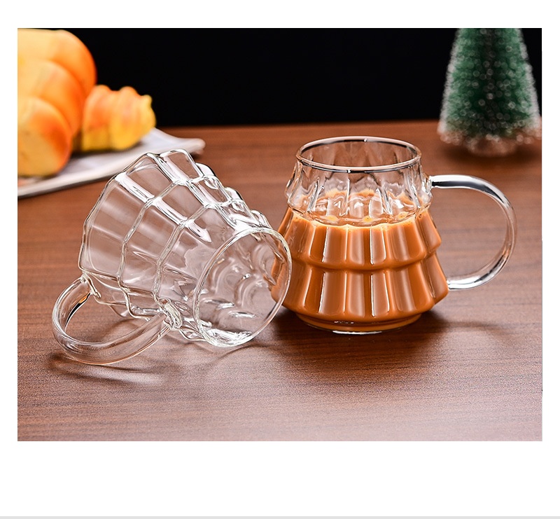 Title 13, Christmas Glass Coffee Ice Transparent Mug With...