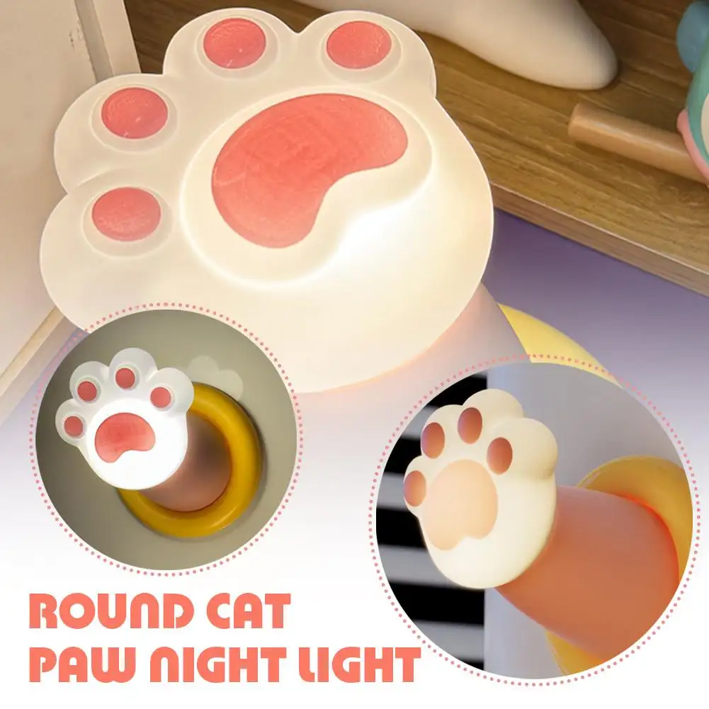 Nightstand Lamp Cat Paw Desk 3 Brightness