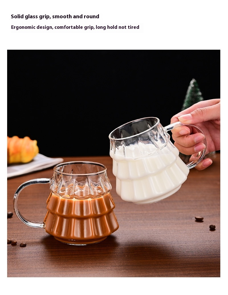 Title 22, Christmas Glass Coffee Ice Transparent Mug With...