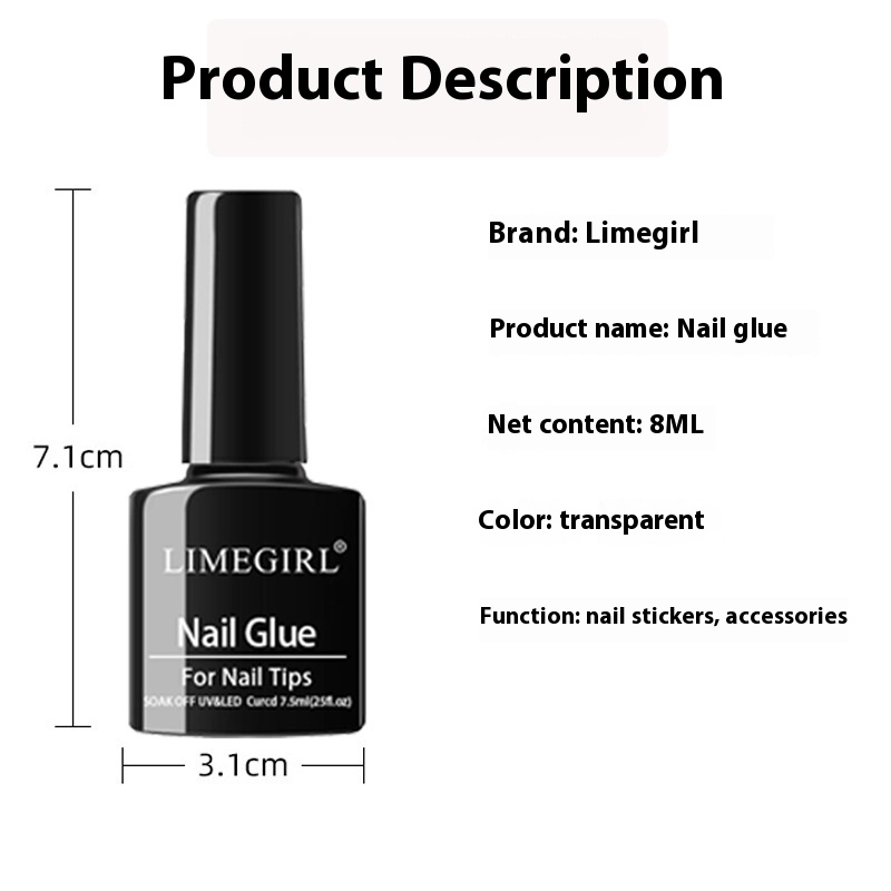 Title 4, Nail Glue Glass Bottle Fake Nail Patch Ornament...