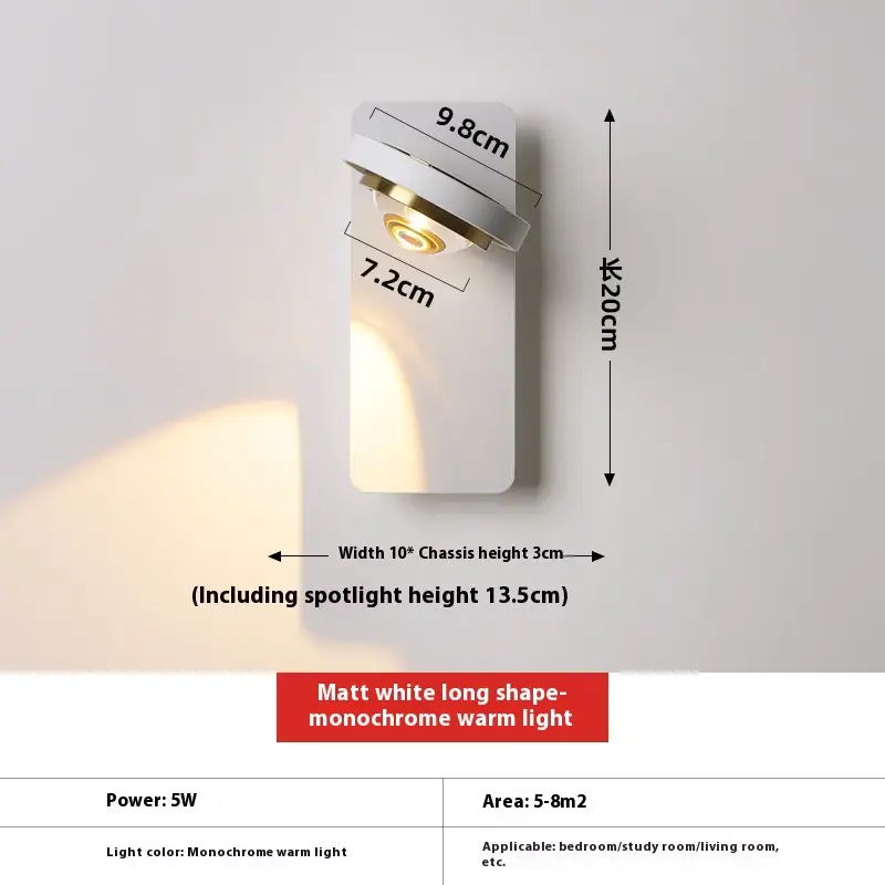 Minimalist Wall Lamp Bedroom Bedside Eye Protection
