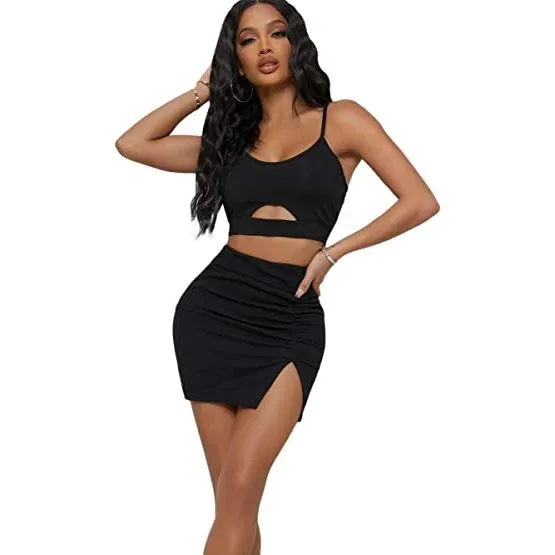 Mini Skirt Short Summer Women's Slit Black - Shop at LoveMi