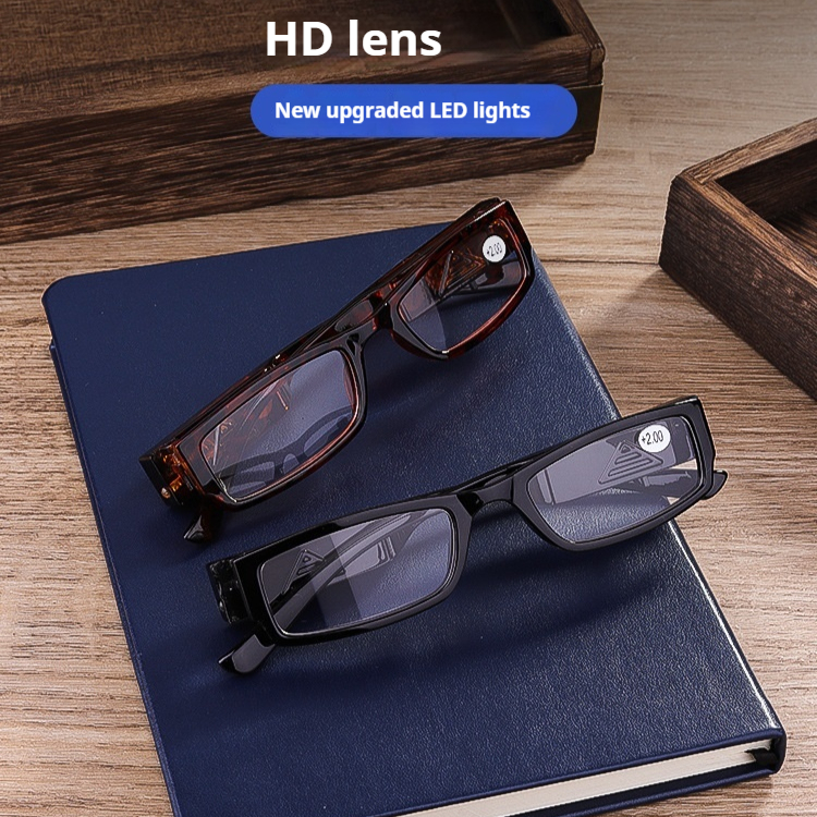 Led Enlarged Reading Presbyopic Glasses