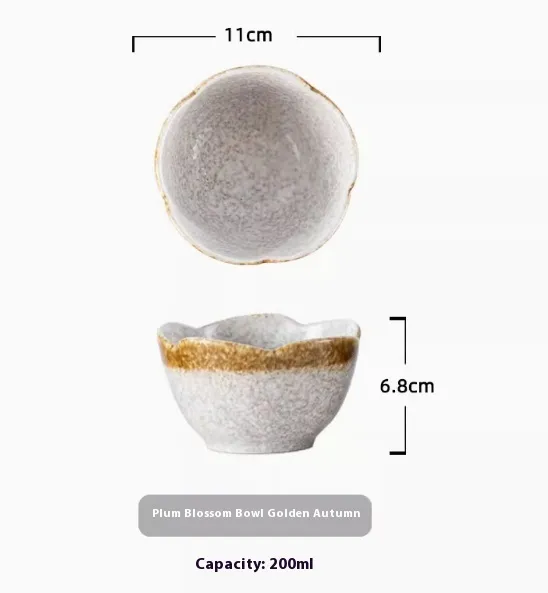 Afternoon Tea Bird's Nest Ice Cream Dessert Bowl - Golden Fall