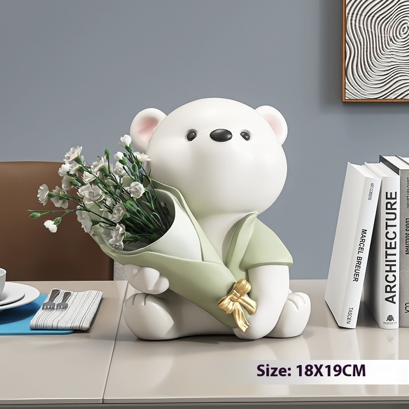 Cute Bear Green 19cm High