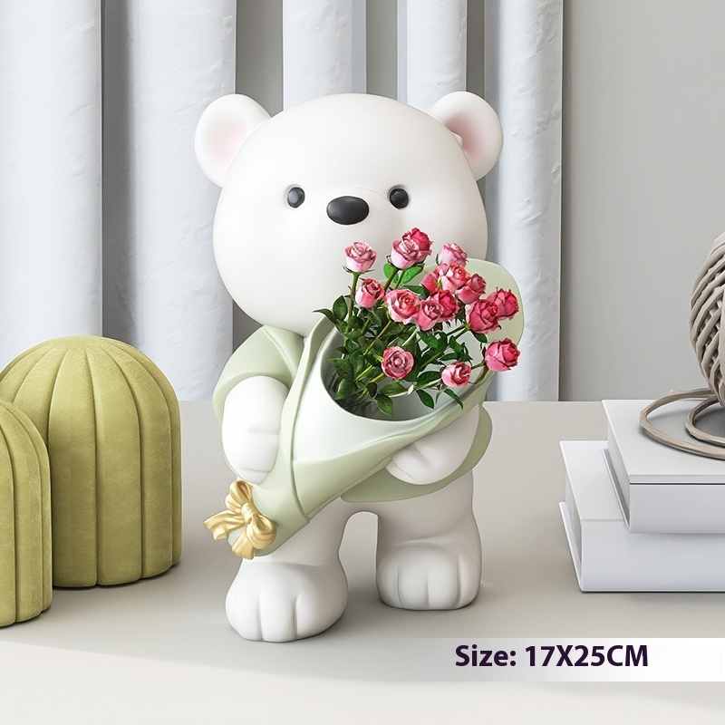 Vigorous Bear Green 25cm High