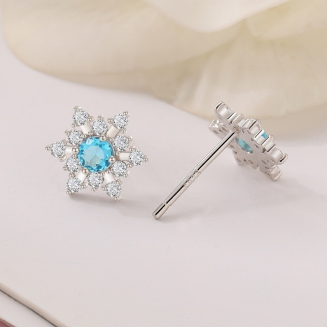 S925 Silver Female Simple Temperamental And Personalized Rhinestone Earrings
