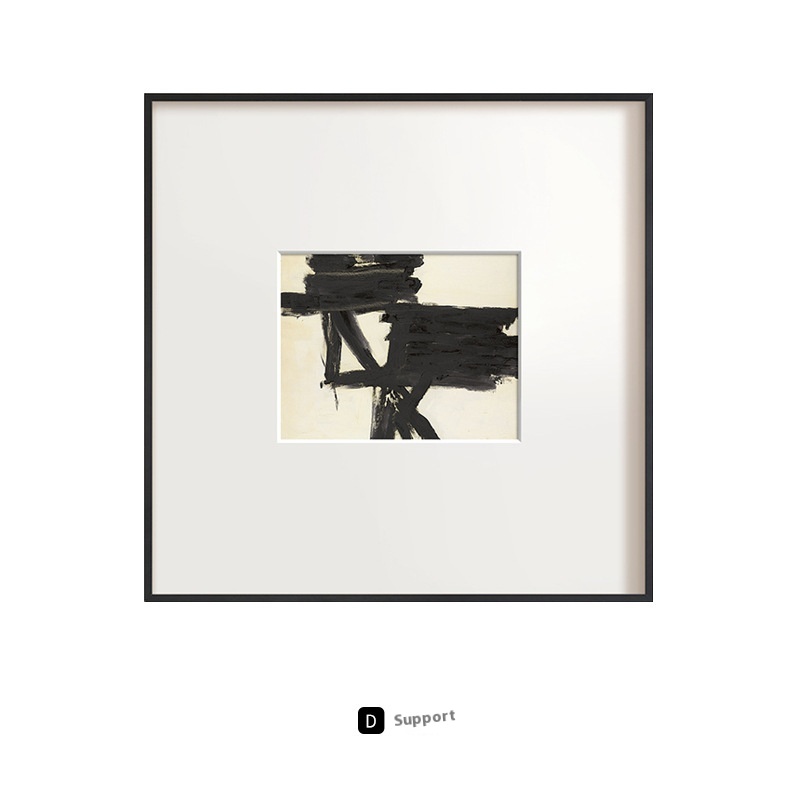 Title 10, Nordic Black And White Abstract Decorative Pain...