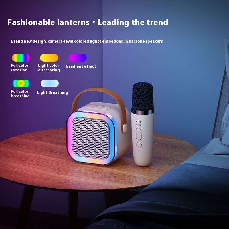 Wireless Bluetooth Audio Mini Microphone Singing And Singing All-in-one Machine Children’s Family Ktv Suit
