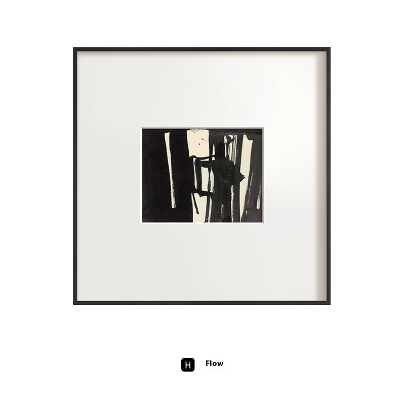 Title 11, Nordic Black And White Abstract Decorative Pain...