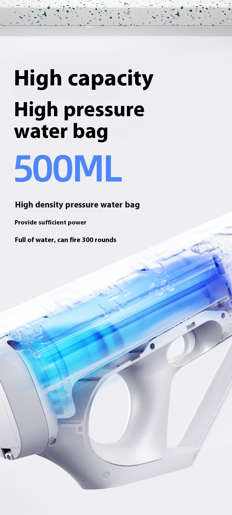 Title 13, Pulse Electric Continuous Hair Water Gun Childr...