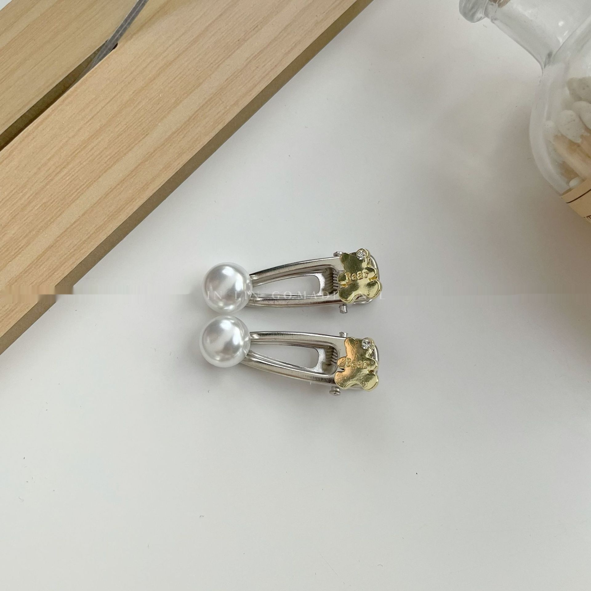 White Pearl Bear 2PCs