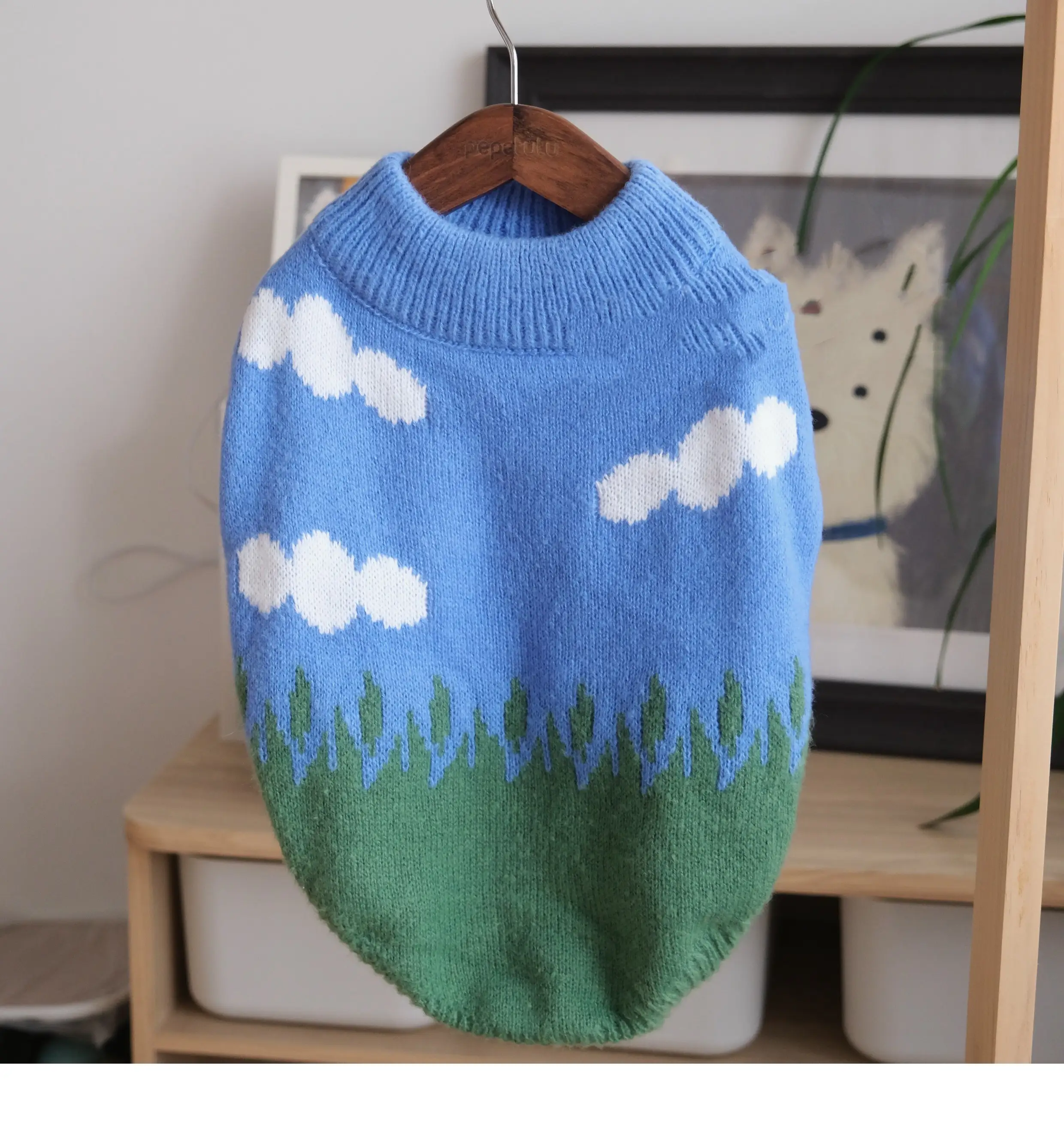 Warm Clouds Crew Neck Pullover Sweater