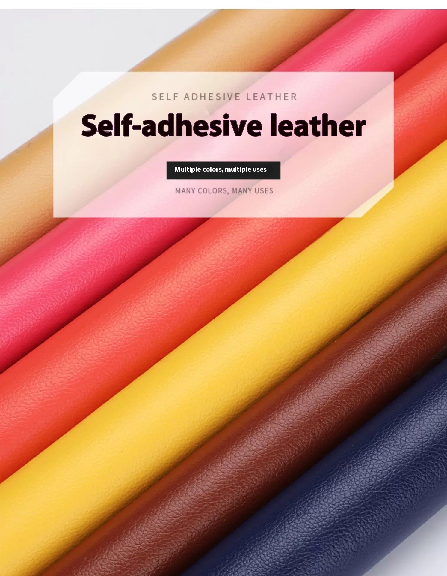 Title 8, Leather Repairing Atch Adhesive Self-adhesive S...