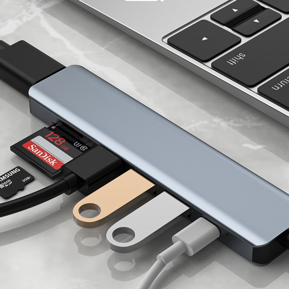 Title 4, USB C Hub für Computer Dockingstation Erweitern...