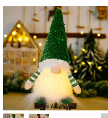Doll Christmas Glowing Faceless Doll Ornaments – image 8