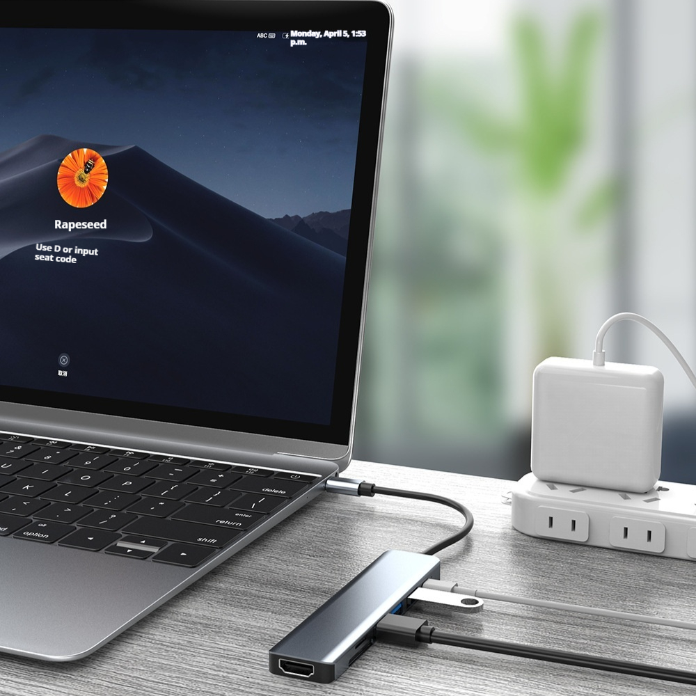 Title 5, USB C Hub für Computer Dockingstation Erweitern...