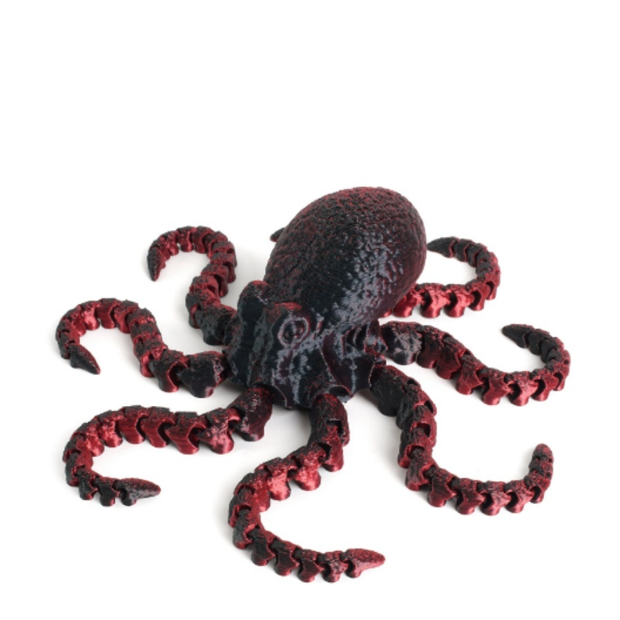 Radiation Red Black Octopus