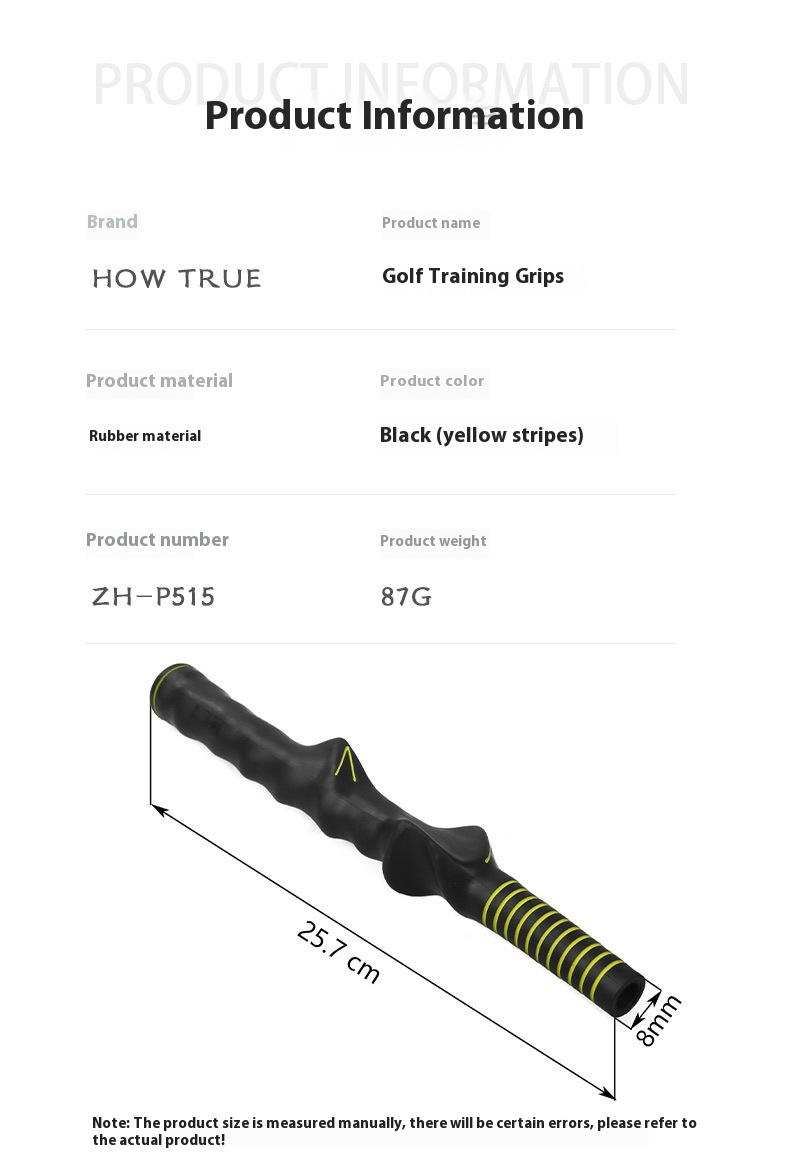 Title 11, Grip de golf en caoutchouc pour correction de l...