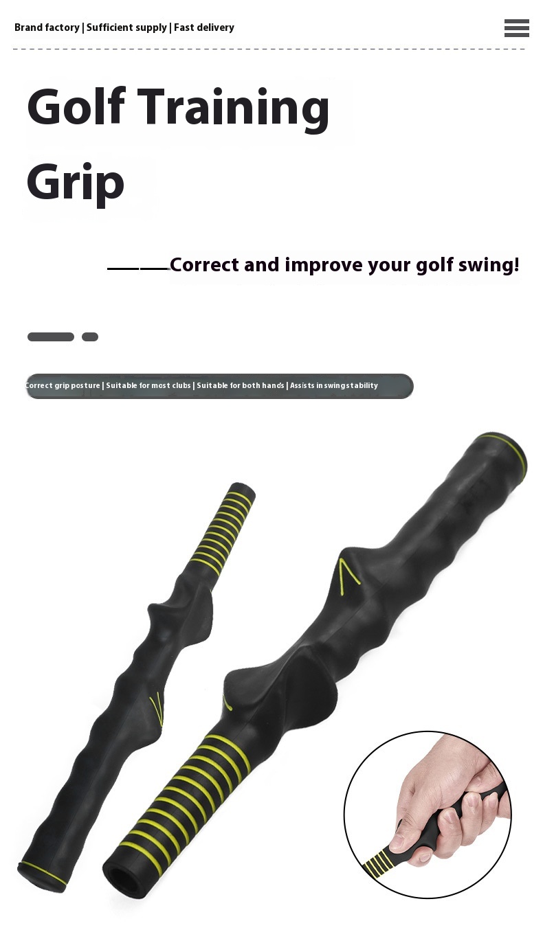 Title 12, Golf Rubber Grip Correction Hand Type Golf Acce...