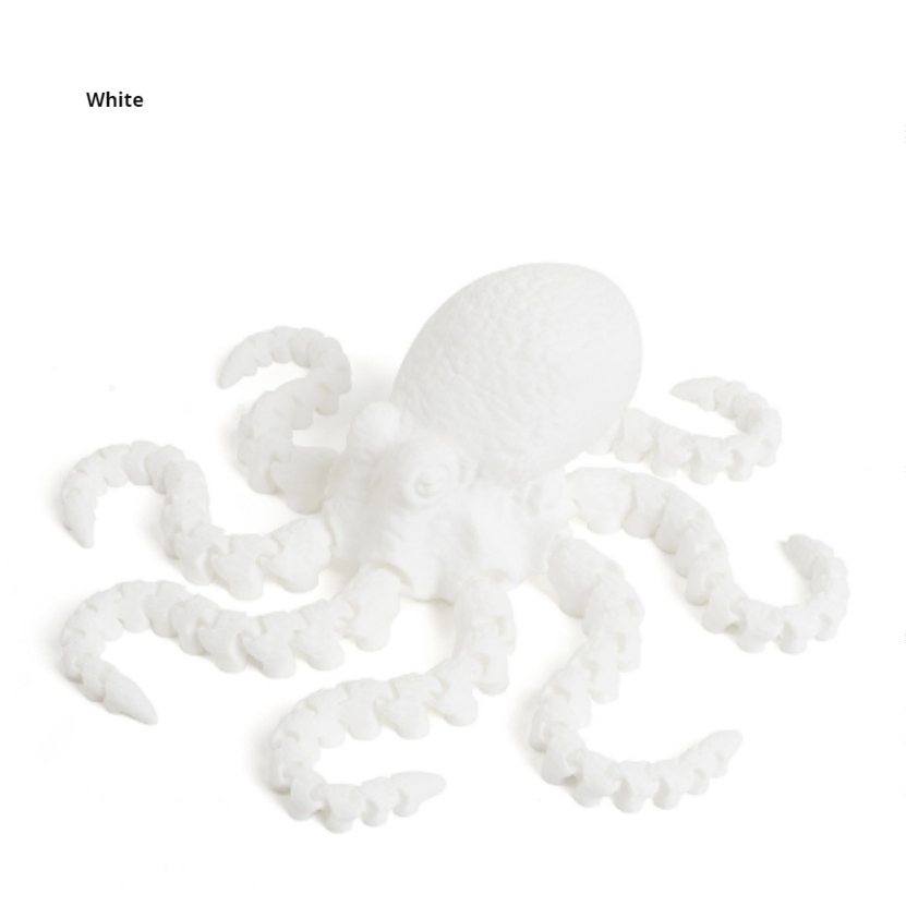 Ceramic White Octopus