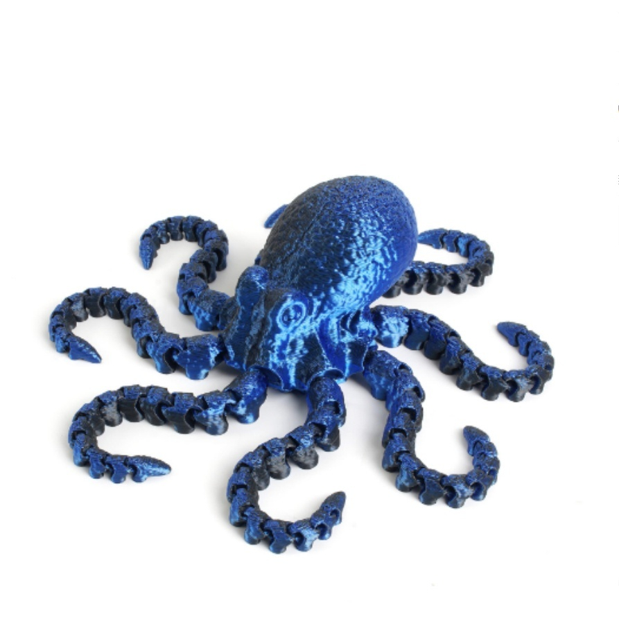 Radiation Blue Black Octopus