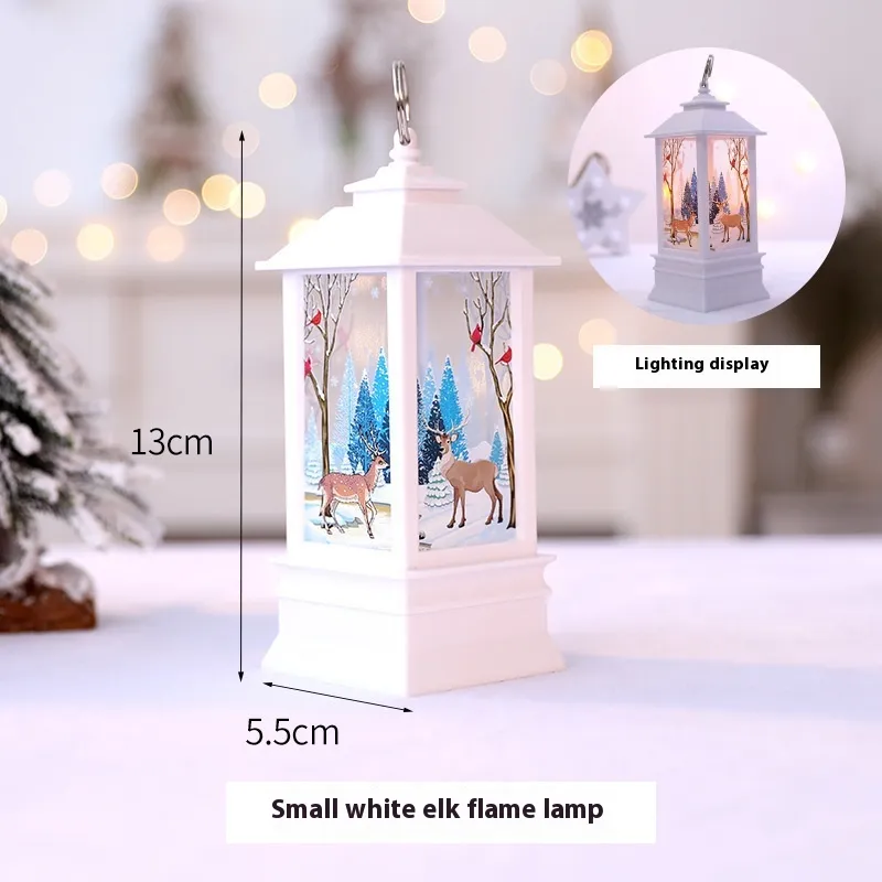 Christmas Portable Oil Lamp Santa Claus LED Night Lights Battery Powered Indoor Outdoor Hanging Lanterns Festive Party Decoration – image 7