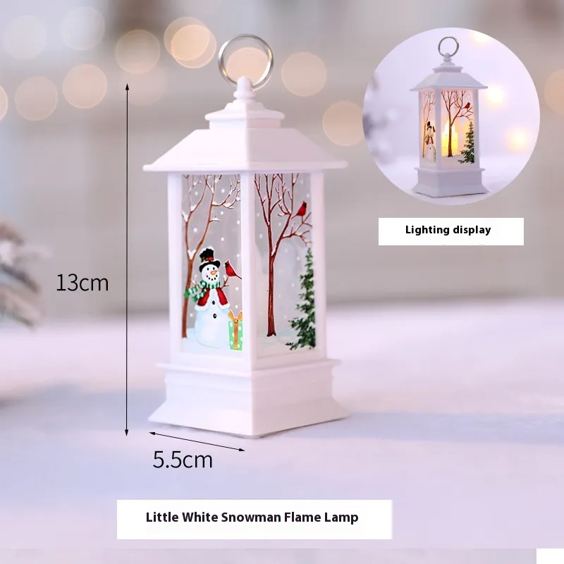 Christmas Portable Oil Lamp Santa Claus LED Night Lights Battery Powered Indoor Outdoor Hanging Lanterns Festive Party Decoration – image 8
