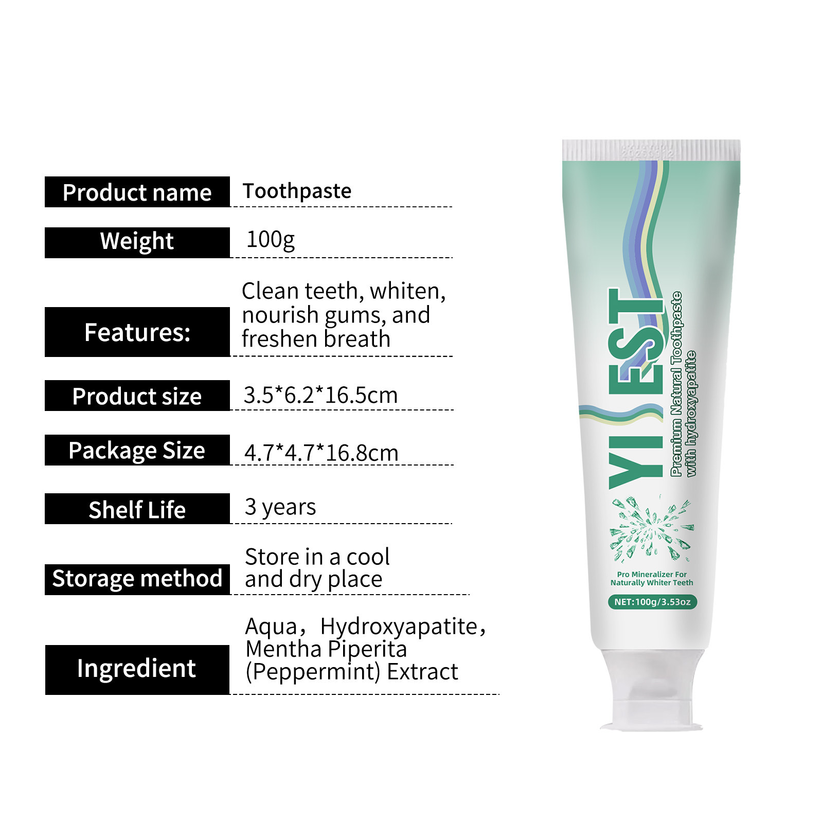 Title 1, Nano Hydroxyapatite Deodorant Tooth Tut Mint To...